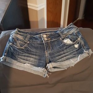 Denim shorts
